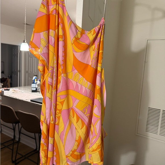 Show Me Your MuMu Pink and Yellow Dress - Picture 1 of 3